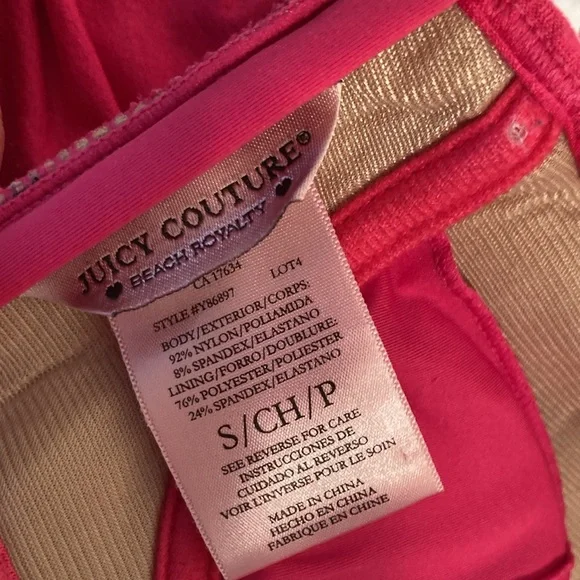 Juicy Couture Hot pink cascade ruffled swimsuit one piece - Picture 8 of 16